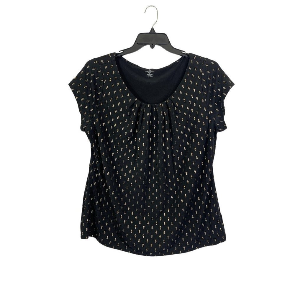 Worthington Women's Black & Gold Top